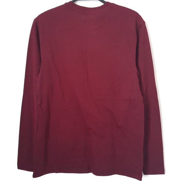 Club Room Red Plum Bulldog Scarf Graphic, S - NWT - Picture 4 of 5